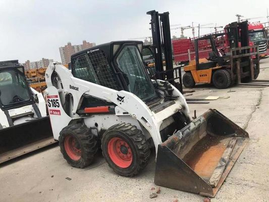 رنگ اصلی S185 استفاده شده Bobcat Skid Loaders ایمنی عملیات در وضعیت خوب