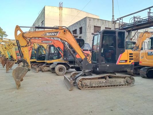 2020 سال استفاده شده SANY SY60C-9 مینی کاوشگر خزنده رنگ اصلی