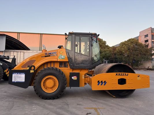 استفاده شده XCMG XS223J تک درام کمپکتور کار آسان و حالت خوب