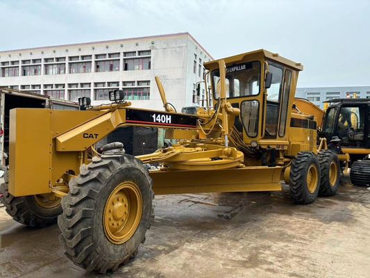 اصل ژاپن 140H Caterpillar موتور درجه بندي شده دست دوم عملیات ایمنی