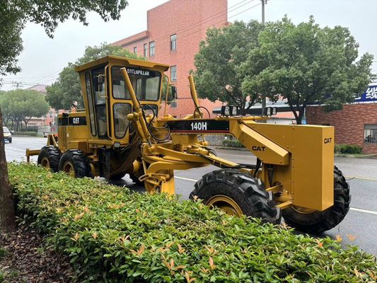 اصل ژاپن 140H Caterpillar موتور درجه بندي شده دست دوم عملیات ایمنی
