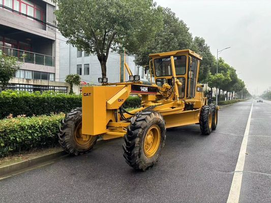 اصل ژاپن 140H Caterpillar موتور درجه بندي شده دست دوم عملیات ایمنی