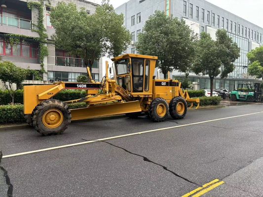 اصل ژاپن 140H Caterpillar موتور درجه بندي شده دست دوم عملیات ایمنی