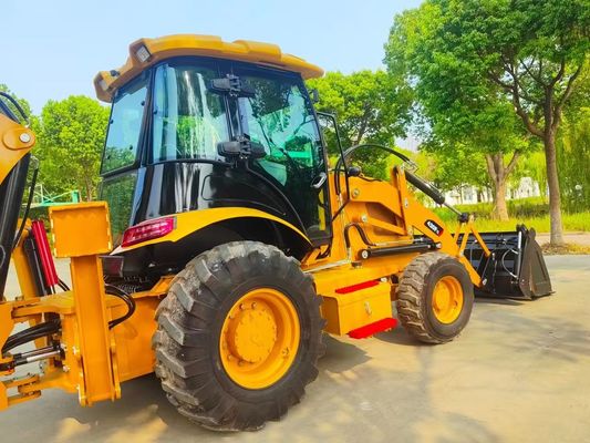 420F استفاده شده Caterpillar Backhoe Loader CAT سرعت بالا انرژی کارآمد