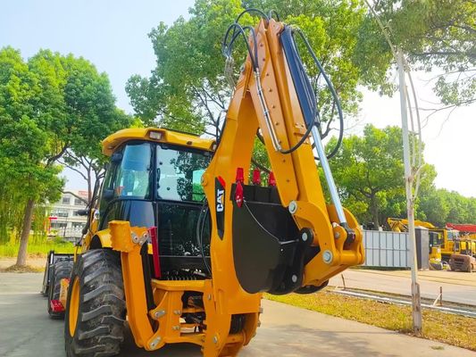 420F استفاده شده Caterpillar Backhoe Loader CAT سرعت بالا انرژی کارآمد