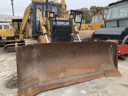 Caterpillar D6G2 XL استفاده شده بولدوزر کشنده 6 راه تیغه بلدوزر دست دوم