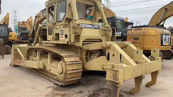 قدرتمندی دست دوم Caterpillar D7G Dozer بهره وری انرژی 6 راه تیغه