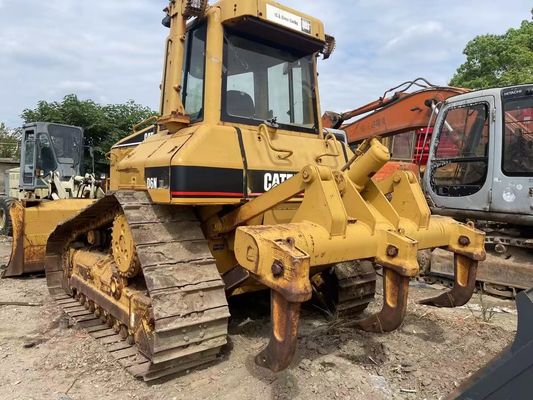 رنگ اصلی Caterpillar D6N XL استفاده شده بلدوزر کوچک با ریپر هیدرولیک