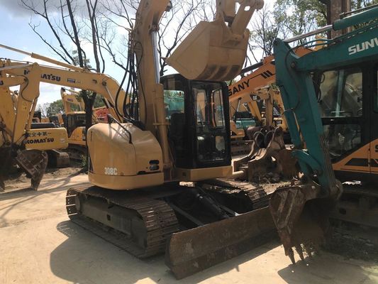 کاوشگر هیدرولیک استفاده شده CAT 308C Excavator اصلی ژاپن نگهداری آسان