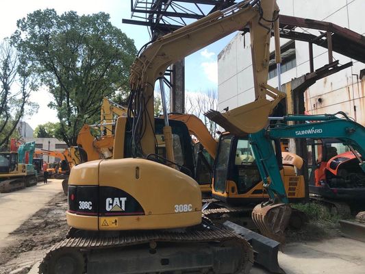 کاوشگر هیدرولیک استفاده شده CAT 308C Excavator اصلی ژاپن نگهداری آسان