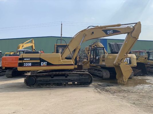 قدرت بالا 320B استفاده شده CAT حفاری ایمنی عملیات 20 تن حفاری