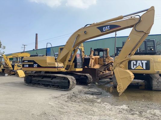 قدرت بالا 320B استفاده شده CAT حفاری ایمنی عملیات 20 تن حفاری