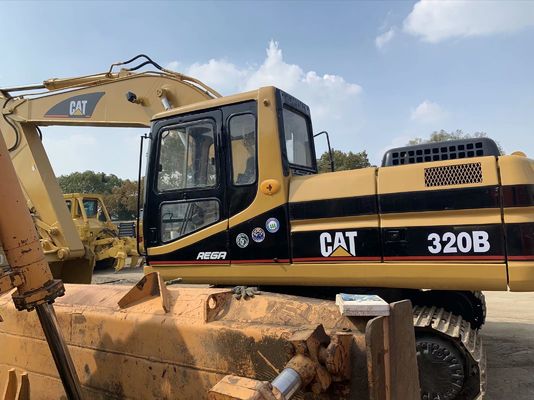 قدرت بالا 320B استفاده شده CAT حفاری ایمنی عملیات 20 تن حفاری