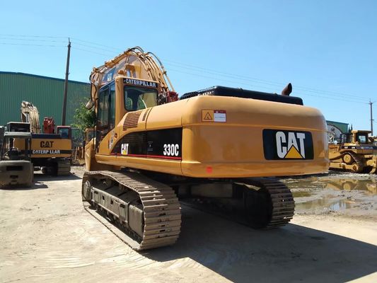 2001 سال استفاده شده خزنده نصب حفاری Caterpillar 330C CAT C9 موتور 250HP