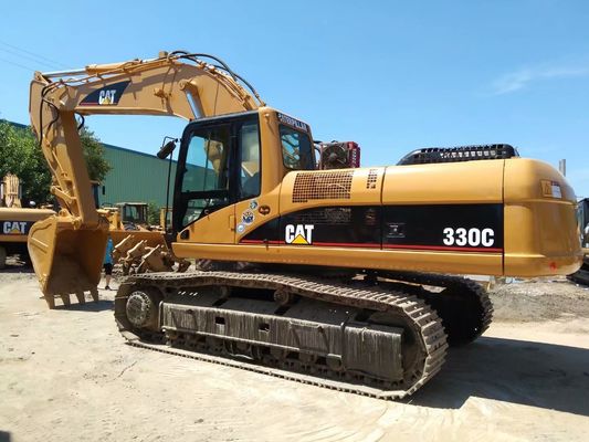 2001 سال استفاده شده خزنده نصب حفاری Caterpillar 330C CAT C9 موتور 250HP
