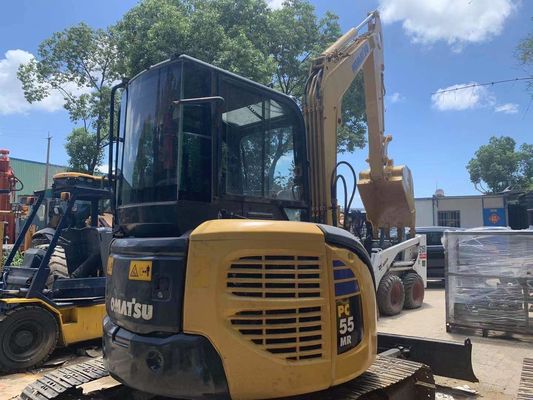 استفاده شده PC50MR-2 Komatsu مینی حفاری کابین بسته برای سایت ساختمانی