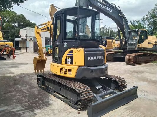 استفاده شده Komatsu PC55MR 2 مینی اصلی ژاپن انرژی کارآمد عملکرد بالا