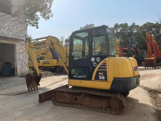 رنگ اصلی استفاده شده Komatsu PC56MR-2 مینی حفاری در وضعیت عالی