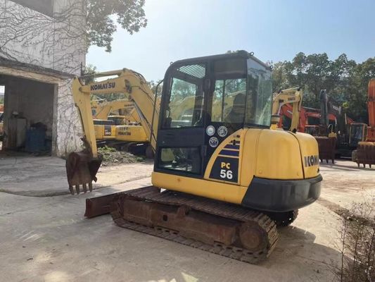 رنگ اصلی استفاده شده Komatsu PC56MR-2 مینی حفاری در وضعیت عالی
