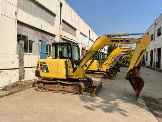 رنگ اصلی استفاده شده Komatsu PC56MR-2 مینی حفاری در وضعیت عالی