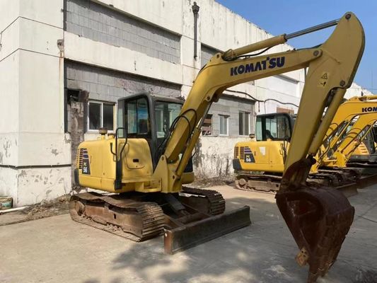 رنگ اصلی استفاده شده Komatsu PC56MR-2 مینی حفاری در وضعیت عالی