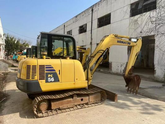 رنگ اصلی استفاده شده Komatsu PC56MR-2 مینی حفاری در وضعیت عالی
