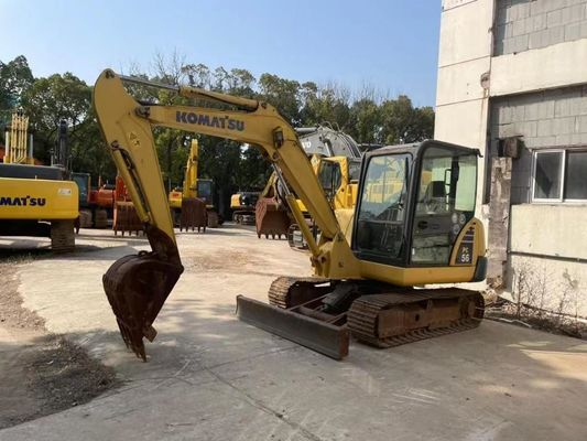 رنگ اصلی استفاده شده Komatsu PC56MR-2 مینی حفاری در وضعیت عالی