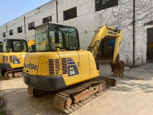 رنگ اصلی استفاده شده Komatsu PC56MR-2 مینی حفاری در وضعیت عالی