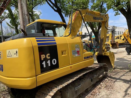 PC110-7 خزنده استفاده شده Komatsu Excavator کار سنگین دوم دست Komatsu Excavator