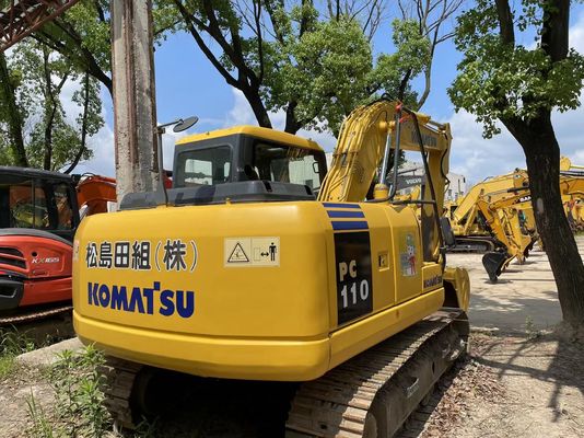 PC110-7 خزنده استفاده شده Komatsu Excavator کار سنگین دوم دست Komatsu Excavator