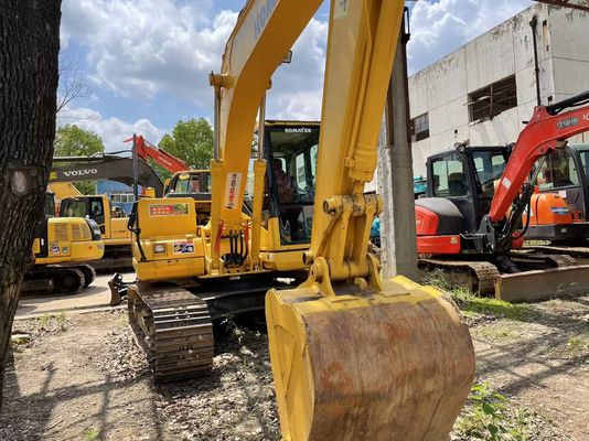 PC110-7 خزنده استفاده شده Komatsu Excavator کار سنگین دوم دست Komatsu Excavator