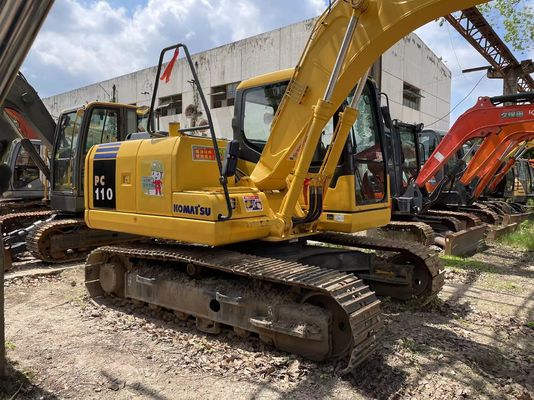 PC110-7 خزنده استفاده شده Komatsu Excavator کار سنگین دوم دست Komatsu Excavator