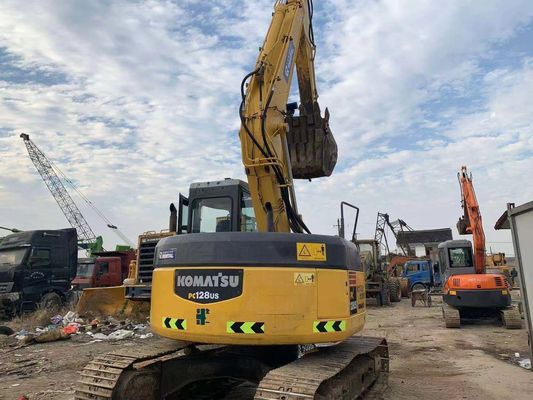 PC128US-2E استفاده شده Komatsu Excavator Crawler 13 تن Excavator دقت بالا