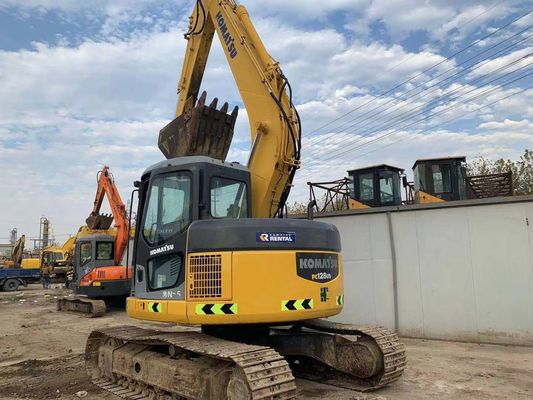 PC128US-2E استفاده شده Komatsu Excavator Crawler 13 تن Excavator دقت بالا