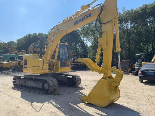 PC128US-8 استفاده شده Komatsu Excavator هیدرولیک Thumb Mini Crawler Excavator