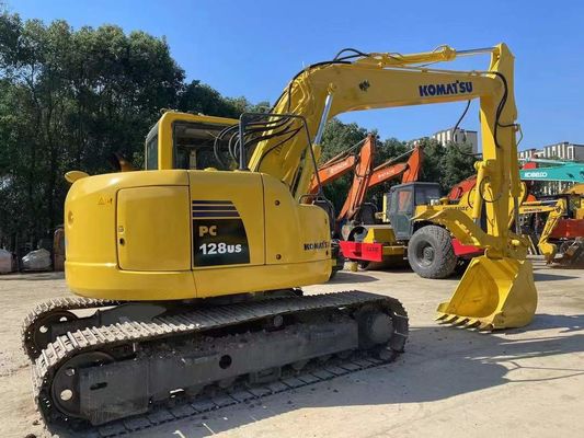 PC128US-8 استفاده شده Komatsu Excavator هیدرولیک Thumb Mini Crawler Excavator