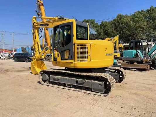 PC128US-8 استفاده شده Komatsu Excavator هیدرولیک Thumb Mini Crawler Excavator