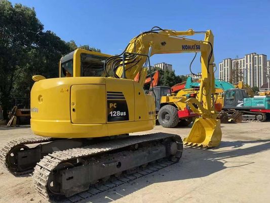 PC128US-8 استفاده شده Komatsu Excavator هیدرولیک Thumb Mini Crawler Excavator