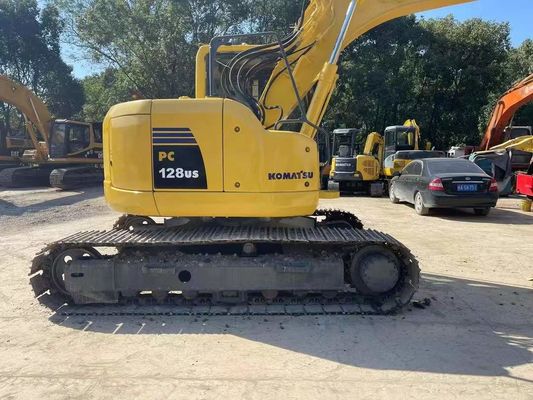 PC128US-8 استفاده شده Komatsu Excavator هیدرولیک Thumb Mini Crawler Excavator