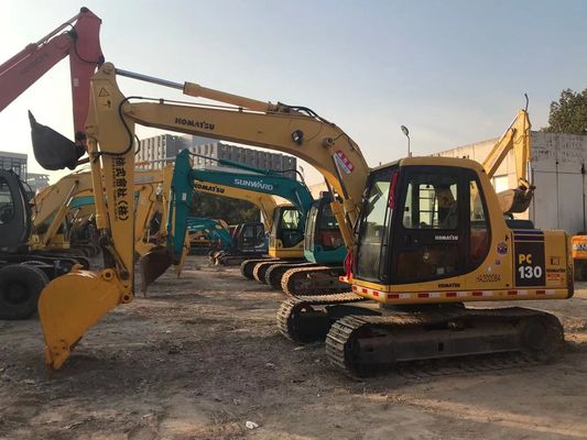صرفه جویی در انرژی استفاده شده Komatsu PC130 6 Crawler ثبات بالا رنگ اصلی