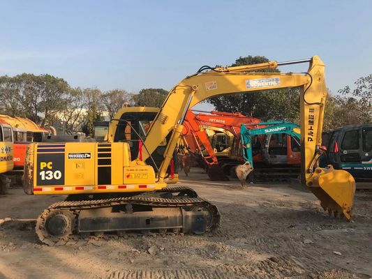 صرفه جویی در انرژی استفاده شده Komatsu PC130 6 Crawler ثبات بالا رنگ اصلی