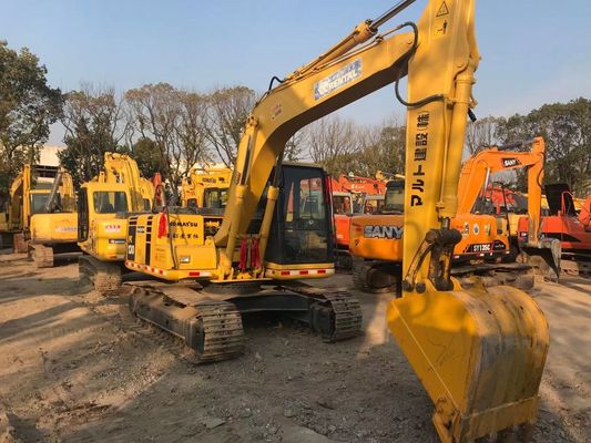 صرفه جویی در انرژی استفاده شده Komatsu PC130 6 Crawler ثبات بالا رنگ اصلی