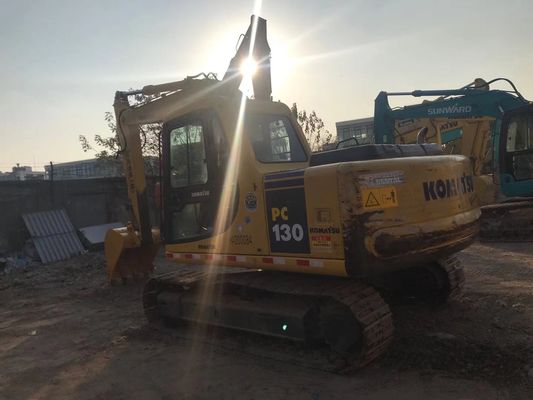 صرفه جویی در انرژی استفاده شده Komatsu PC130 6 Crawler ثبات بالا رنگ اصلی