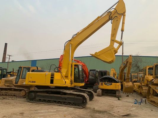 کارایی بالا استفاده شده Komatsu PC200 6 حفاری اصلی ژاپن قدرتمند