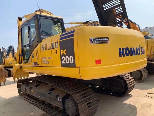 کار آسان استفاده شده Komatsu Excavator PC200-7 اصلی ژاپن 20 تن Excavator