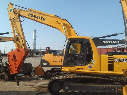 ژاپن استفاده شده Komatsu PC220 6 حفاری کار آسان با چکش هیدرولیک