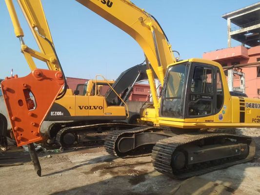 ژاپن استفاده شده Komatsu PC220 6 حفاری کار آسان با چکش هیدرولیک