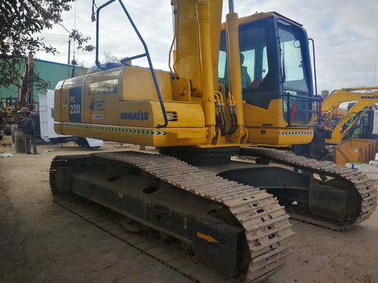 PC220-7 خزنده استفاده شده Komatsu Excavator اصلی ژاپن نگهداری آسان