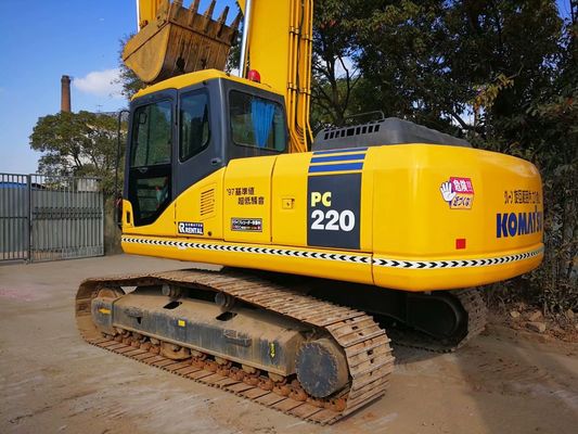 PC220-7 خزنده استفاده شده Komatsu Excavator اصلی ژاپن نگهداری آسان