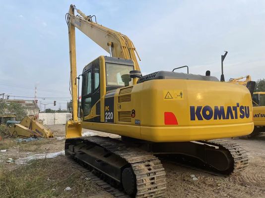 در اصل ژاپن استفاده شده Komatsu Excavator PC220-7 Crawler با بازوی 18 متری